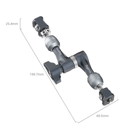 SmallRig 6317 - solidne ramię Magic Arm z głowicami kulowymi - wymiary